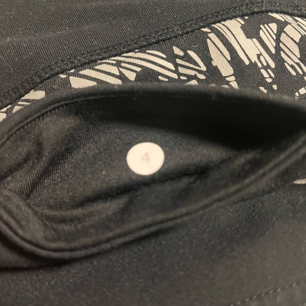Black lululemon capri
